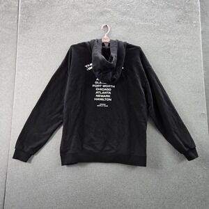 Ateez Men Hoodie XL Black Graphic Break The Wall World Tour Kpop Logo Pullover